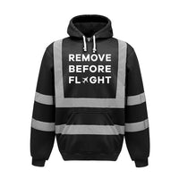 Thumbnail for Remove Before Flight Designed Reflective Hoodies