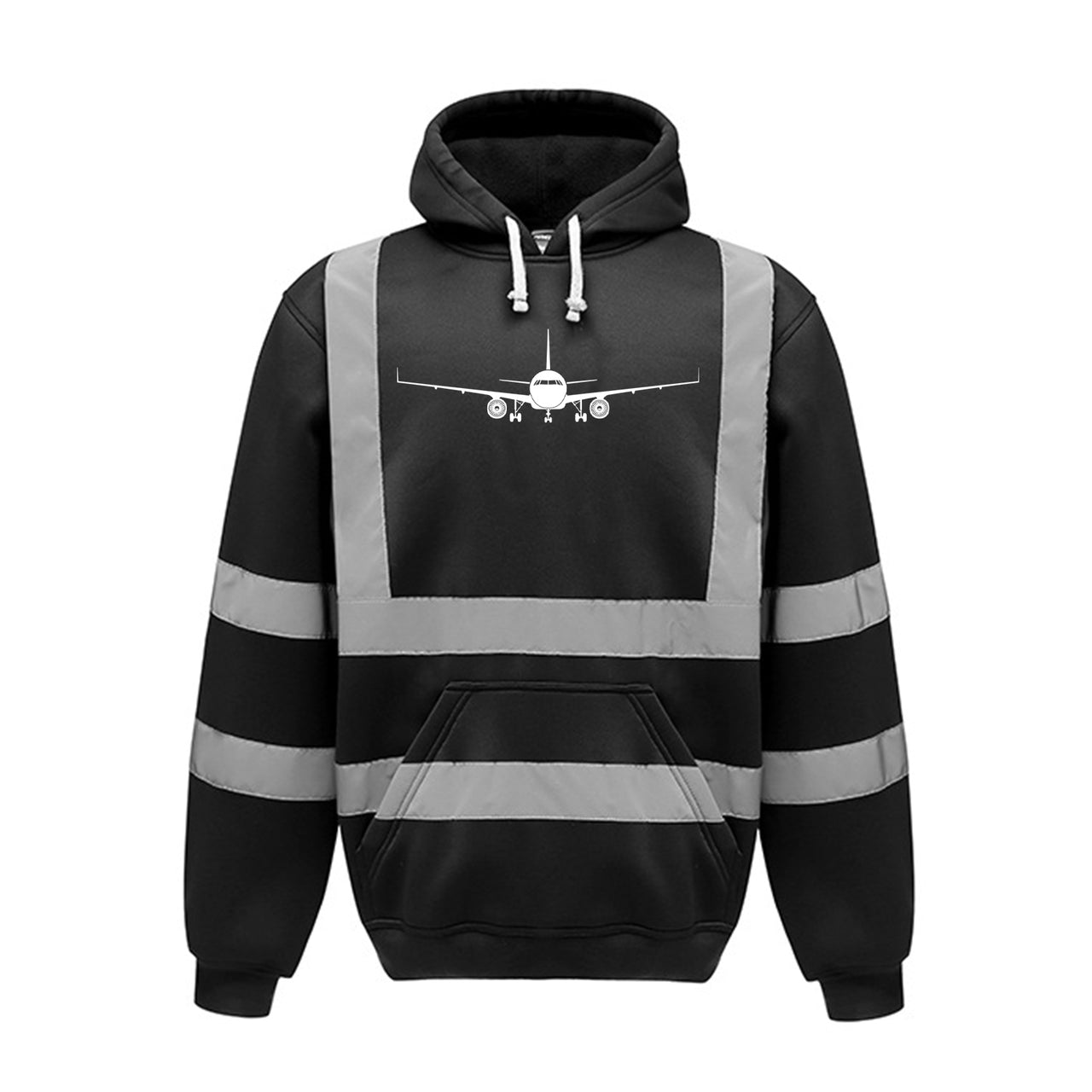 Airbus A320 Silhouette Designed Reflective Hoodies