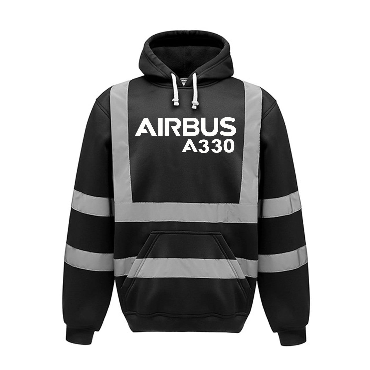 Airbus A330 & Text Designed Reflective Hoodies