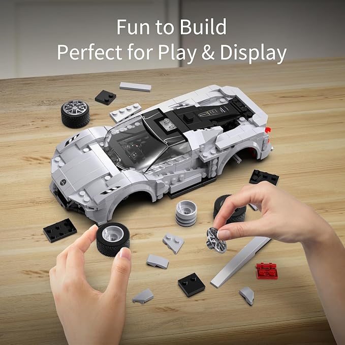 308Pcs Remote Control Car Lotus For RC Building Blocks Car Model