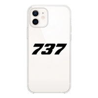Thumbnail for 737 Flat Text Designed Transparent Silicone iPhone Cases