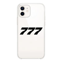 Thumbnail for 777 Flat Text Designed Transparent Silicone iPhone Cases