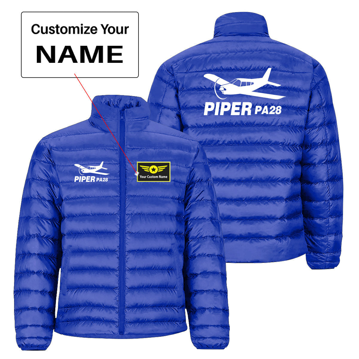 The Piper PA28 Designed Padded Jackets