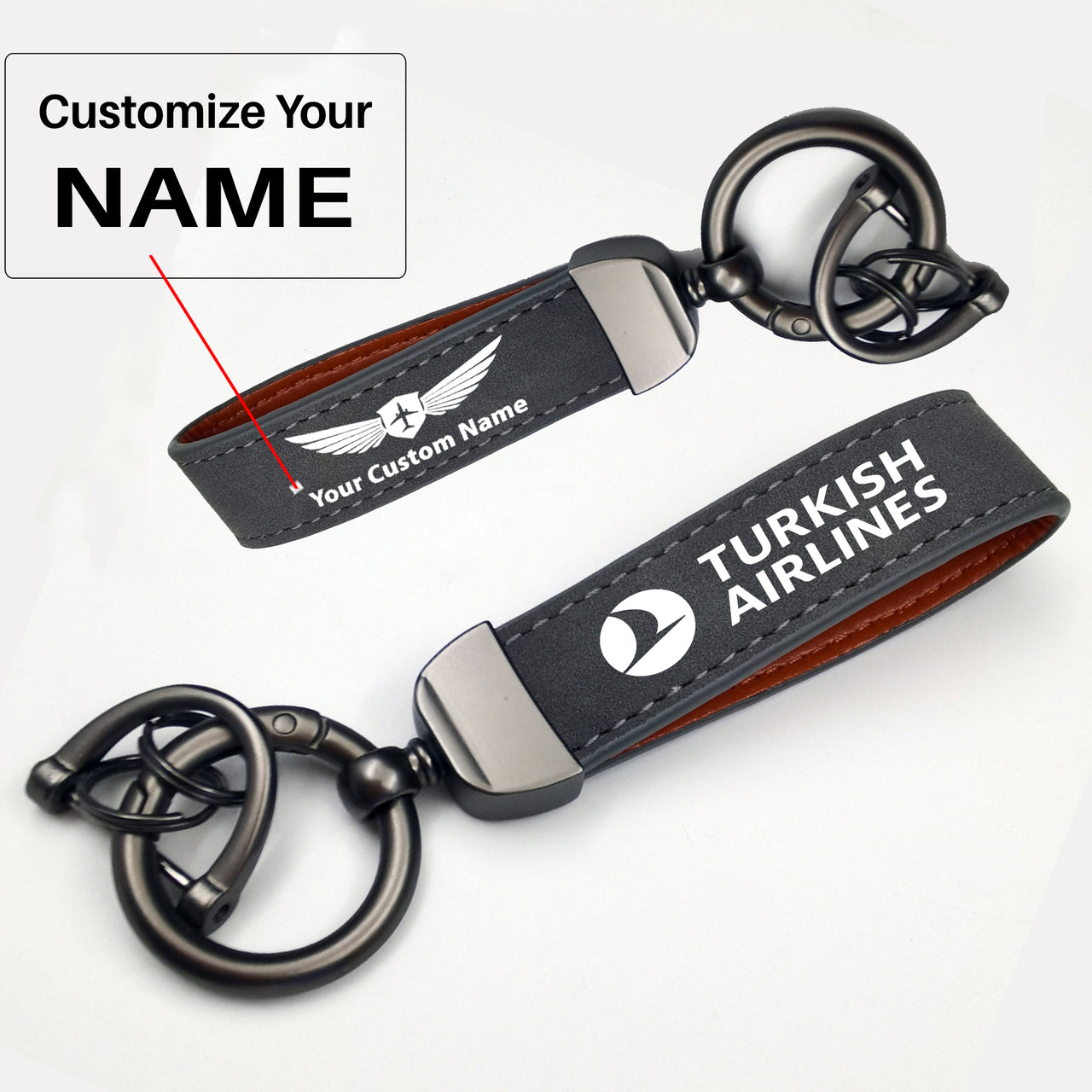 Turkish Airlines Design Horseshoe Buckle Key Chains