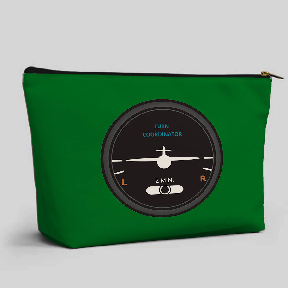 Airplane Instruments (Turn Coordinator 2) Designed Zipper Pouch