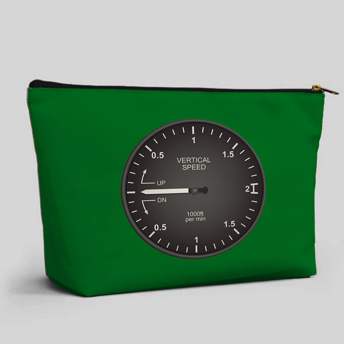 Airplane Instruments (Vertical Speed 2) Designed Zipper Pouch