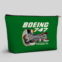 Thumbnail for Boeing 747 & PW4000-94 Engine Designed Zipper Pouch