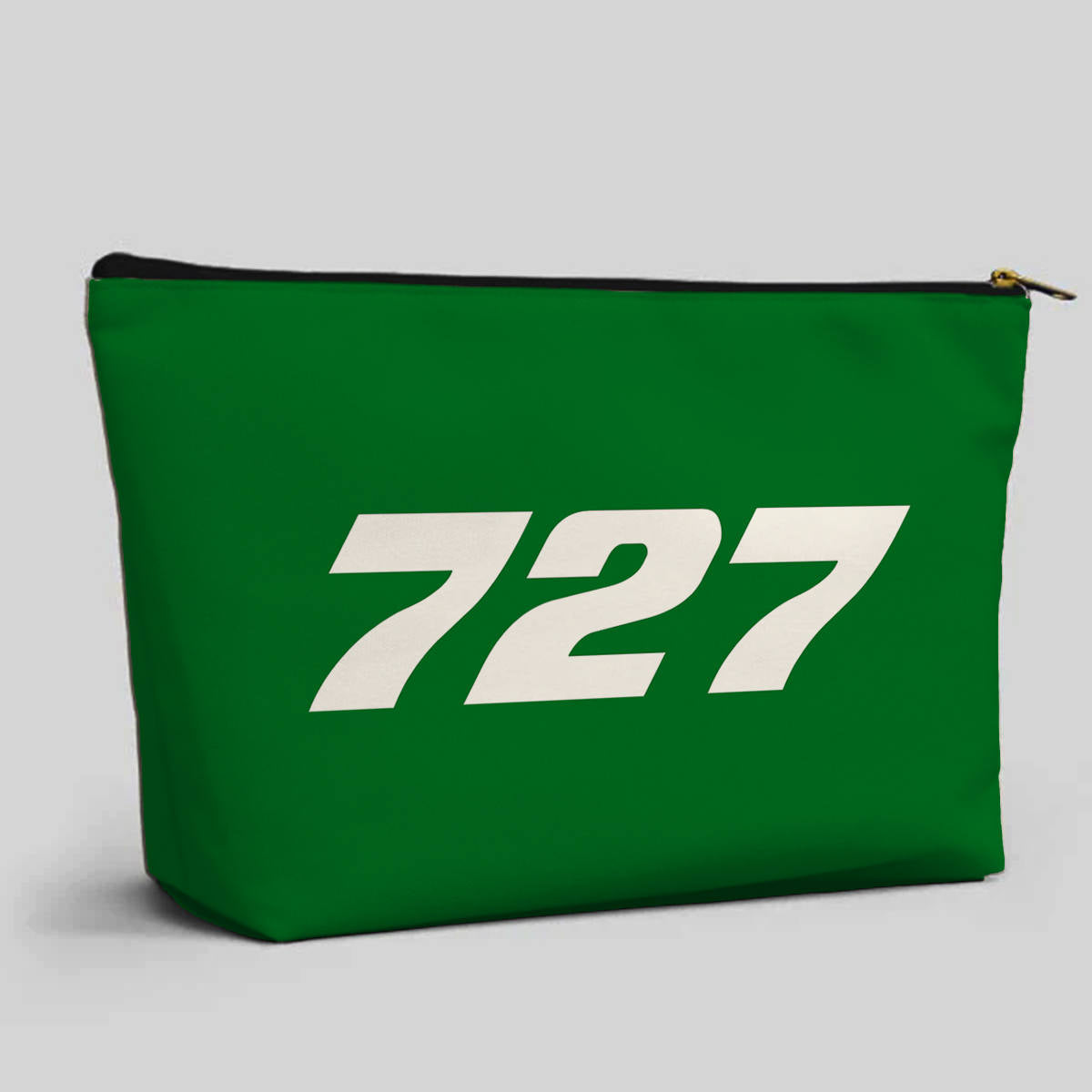 727 Flat Text Designed Zipper Pouch