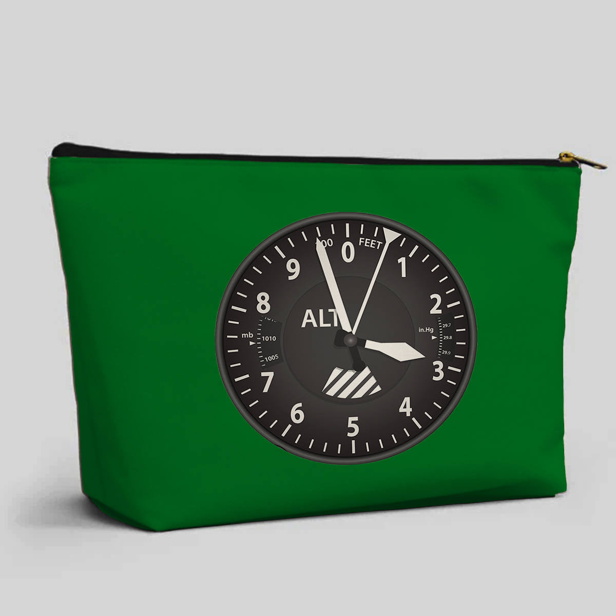 Airplane Instruments (Altitude) Designed Zipper Pouch