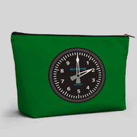 Thumbnail for Airplane Instruments (Altimeter) Designed Zipper Pouch