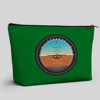 Thumbnail for Airplane Instruments (Gyro Horizon) Designed Zipper Pouch