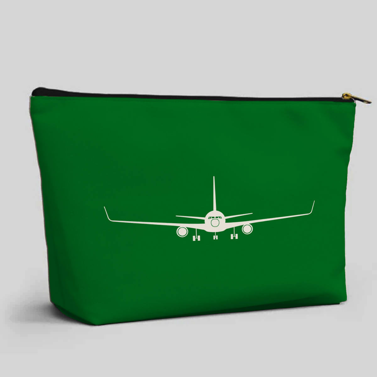 Boeing 767 Silhouette Designed Zipper Pouch