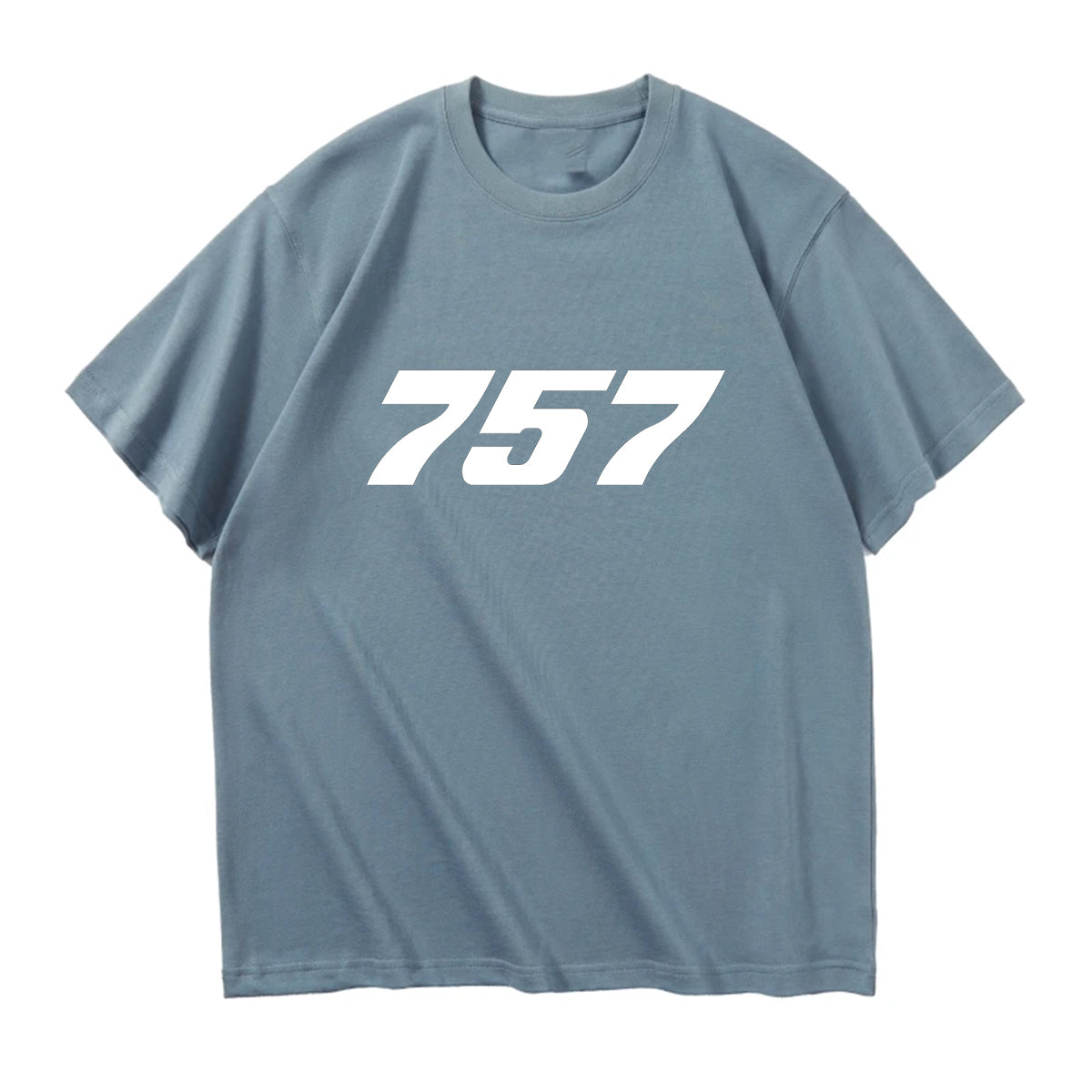 757 Flat Text Designed Relax Fit T-Shirts