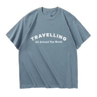 Thumbnail for Travelling All Around The World Designed Relax Fit T-Shirts