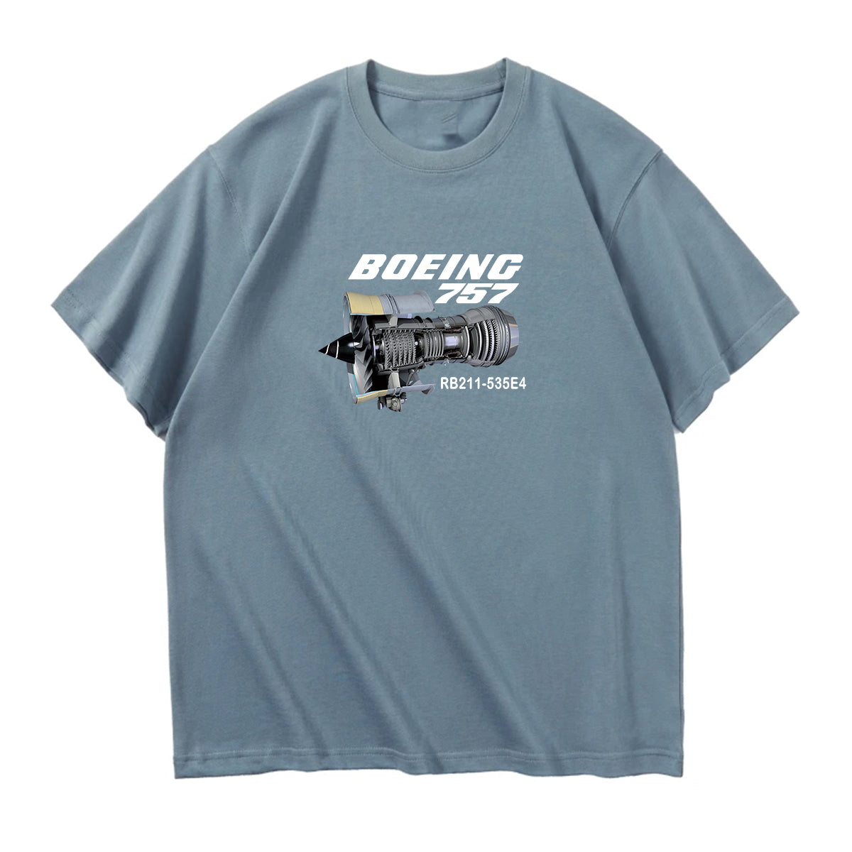 Boeing 757 & Rolls Royce Engine (RB211) Designed Relax Fit T-Shirts