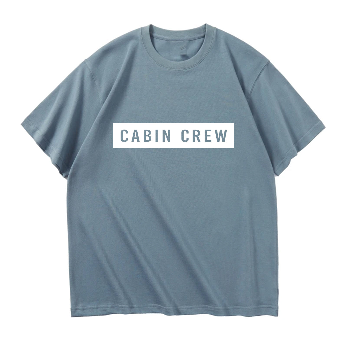 Cabin Crew Text Designed Relax Fit T-Shirts