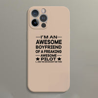 Thumbnail for I am an Awesome Boyfriend Designed Soft Silicone iPhone Cases