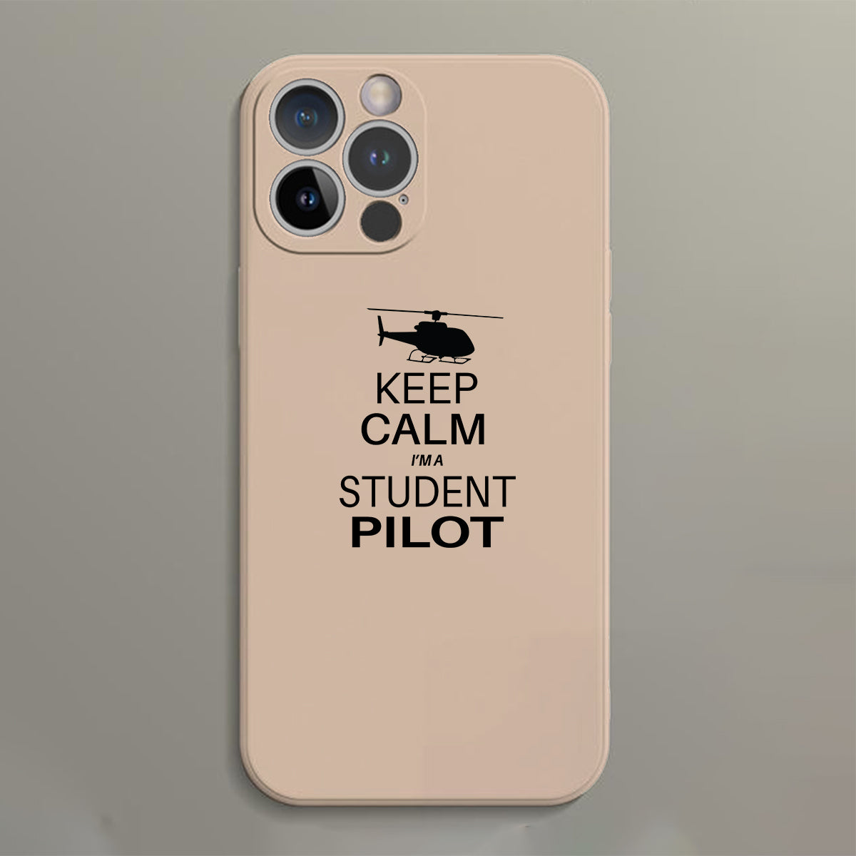 Student Pilot (Helicopter) Designed Soft Silicone iPhone Cases