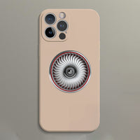 Thumbnail for Graphical Jet Engine & Red Line Designed Soft Silicone iPhone Cases