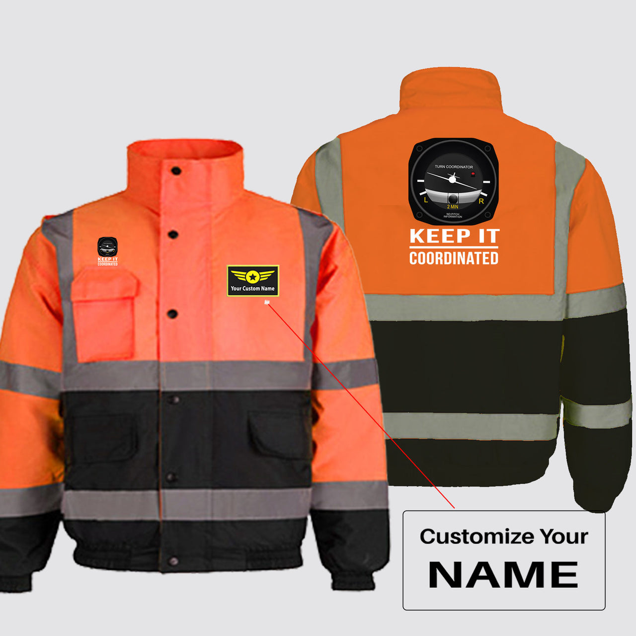 Keep It Coordinated Designed Reflective Winter Jackets