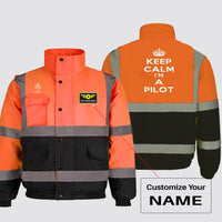 Thumbnail for Keep Calm I'm a Pilot Designed Reflective Winter Jackets