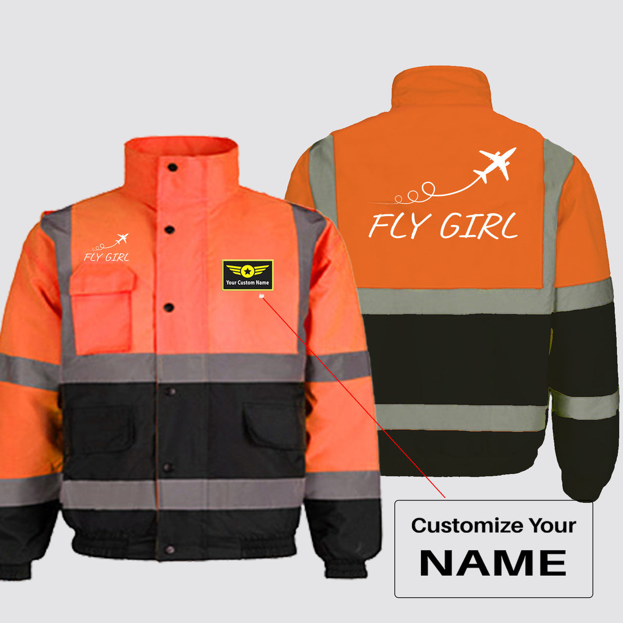 Just Fly It & Fly Girl Designed Reflective Winter Jackets