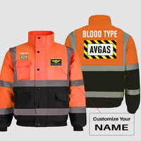 Thumbnail for Blood Type AVGAS Designed Reflective Winter Jackets