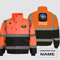Thumbnail for Mind Your Attitude Designed Reflective Winter Jackets
