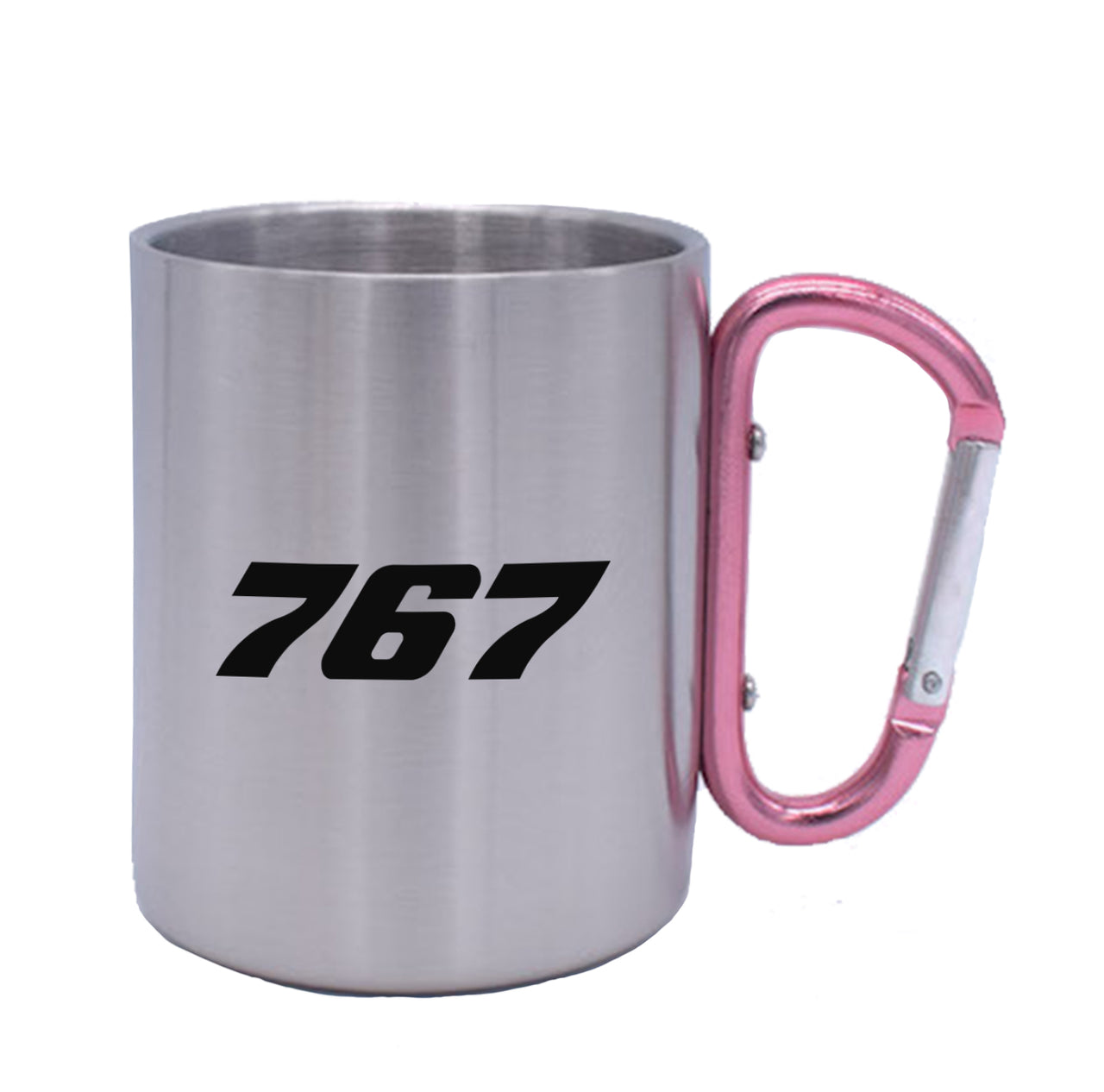 767 Flat Text Designed Stainless Steel Outdoors Mugs
