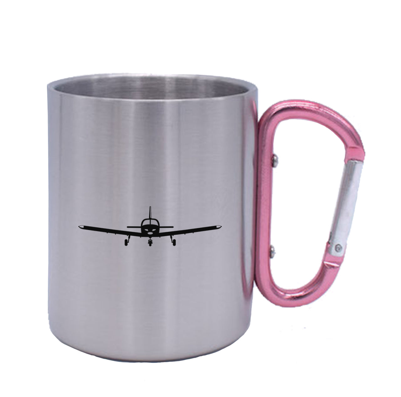 Piper PA28 Silhouette Plane Designed Stainless Steel Outdoors Mugs