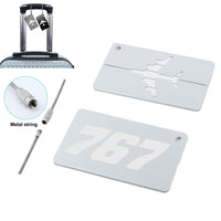 Thumbnail for 767 Flat Text Designed Aluminum Luggage Tags