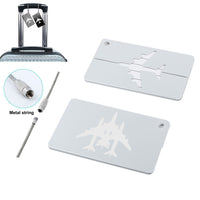 Thumbnail for Colourful 3 Airplanes Designed Aluminum Luggage Tags