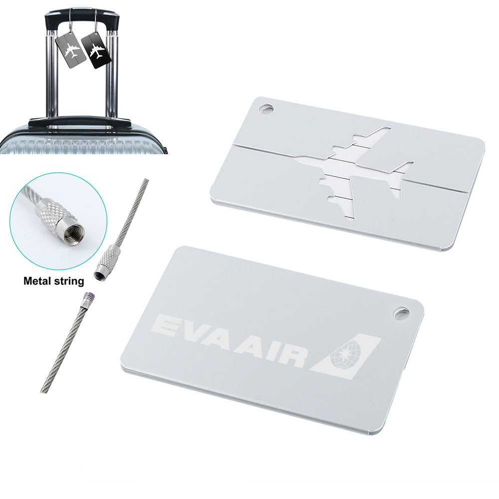EVA Air Airlines(2) Designed Aluminum Luggage Tags