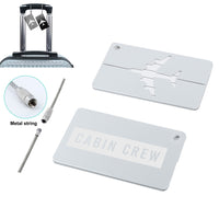 Thumbnail for Cabin Crew Text Designed Aluminum Luggage Tags
