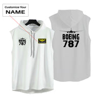 Thumbnail for Boeing 787 & Plane Designed Hooded Tank Tops