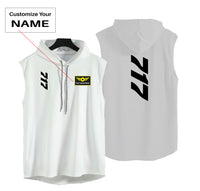 Thumbnail for Boeing 717 Text Designed Hooded Tank Tops