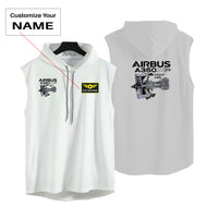 Thumbnail for Airbus A350 & Trent Wxb Engine Designed Hooded Tank Tops