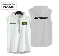 Thumbnail for Antonov & Text Designed Hooded Tank Tops