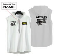 Thumbnail for Airbus A380 & Trent 900 Engine Designed Hooded Tank Tops