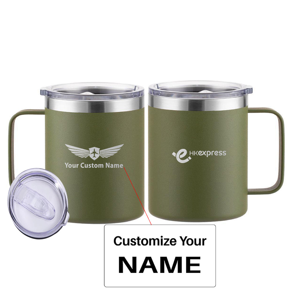 HK Express Airlines Designed Stainless Steel Laser Engraved Mugs