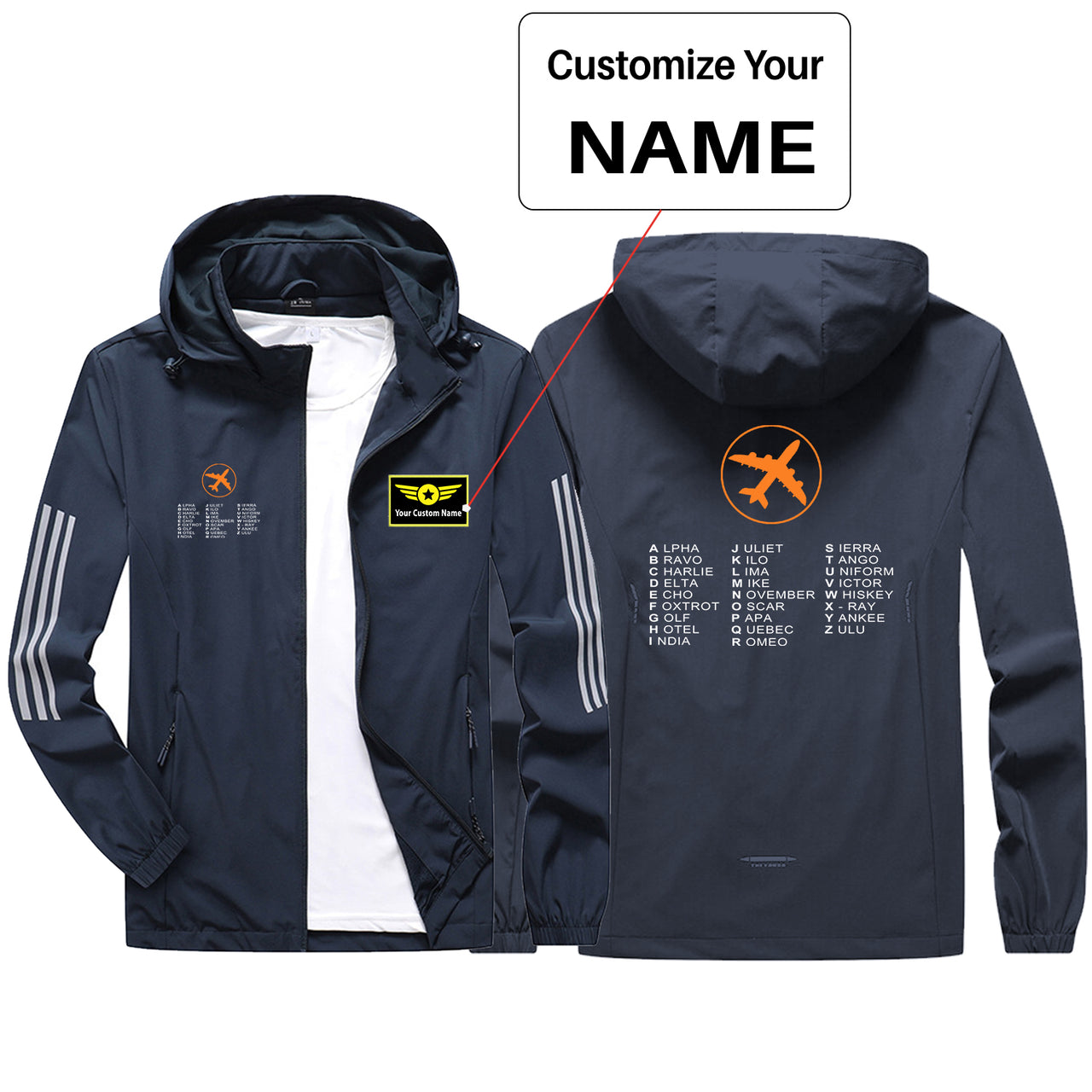 Aviation Alphabet 2 Sport & Running Jackets
