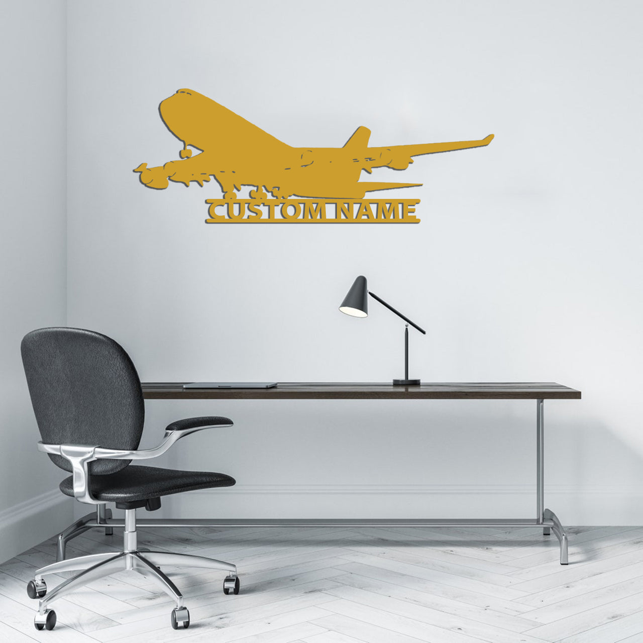 Boeing 747 Designed Wall Stickers Designed Wall Metal Signs