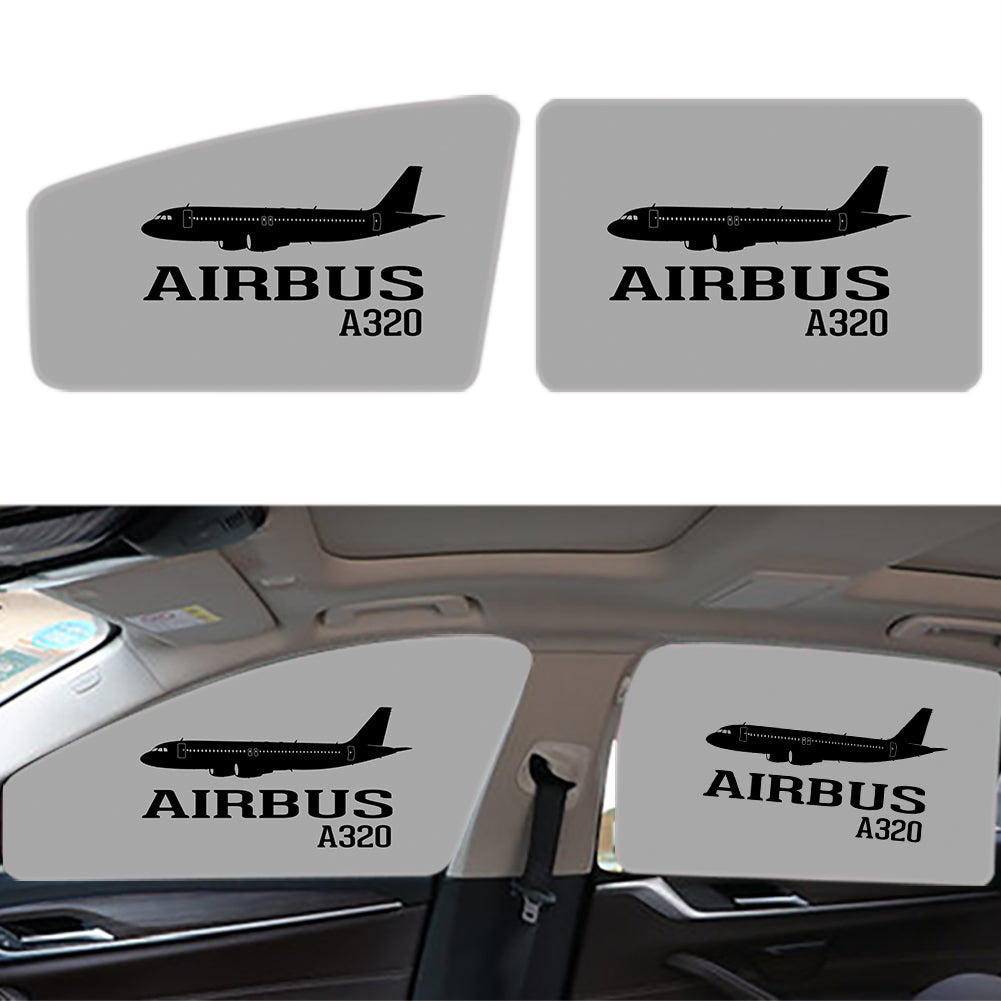 Airbus A320 Printed Designed Car Sun Shade (Side window)