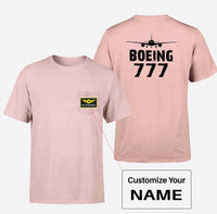Thumbnail for Boeing 777 & Plane Designed Pocket T-Shirts
