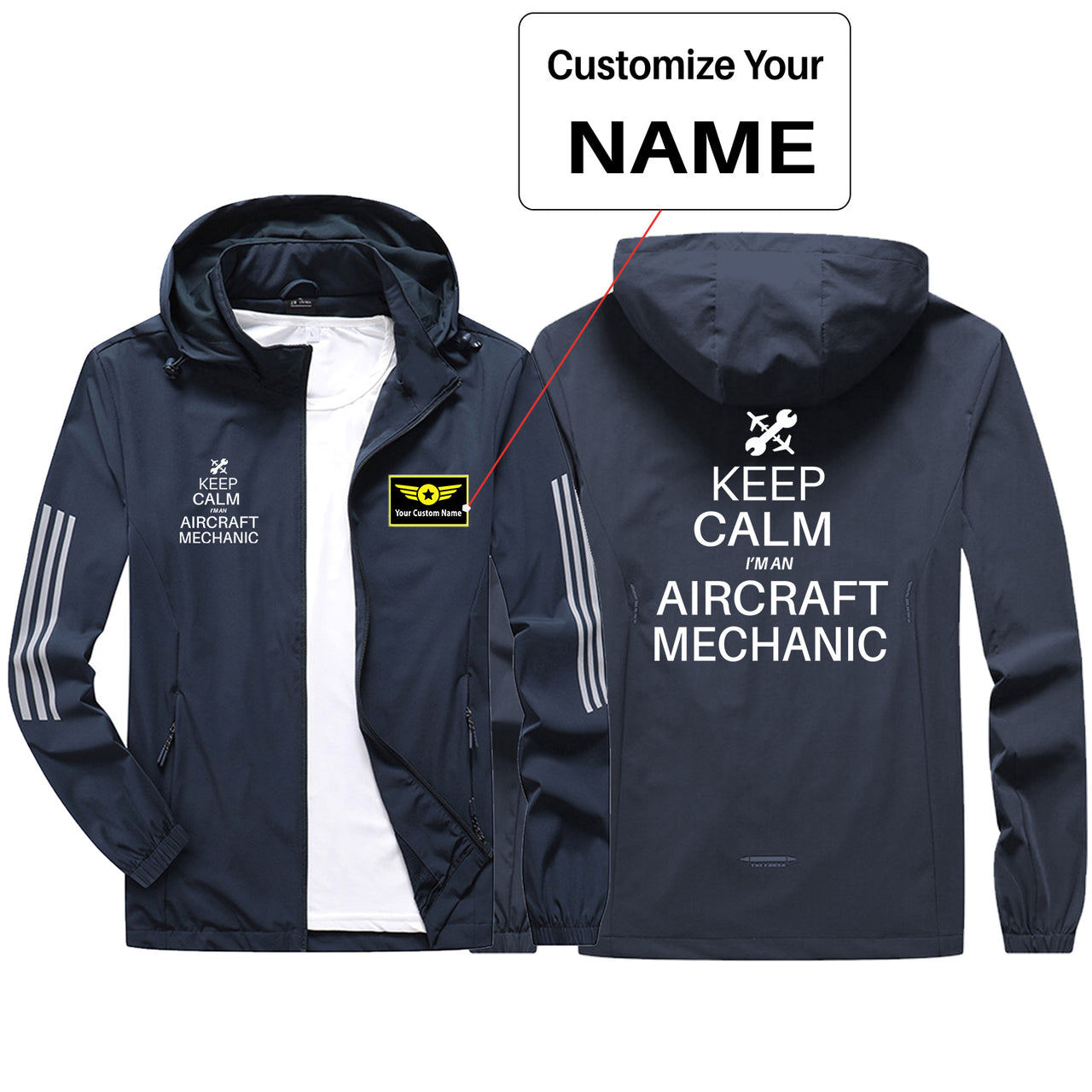 Aircraft Mechanic Sport & Running Jackets