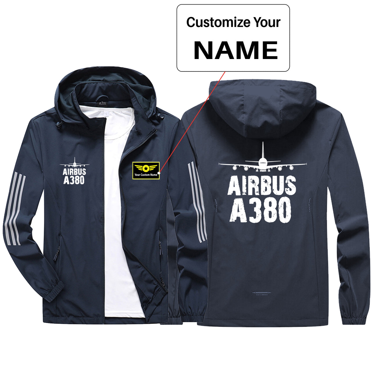 Airbus A380 & Plane Sport & Running Jackets