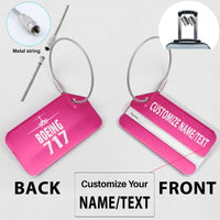 Thumbnail for Boeing 717 & Plane Designed Fashion Metal Luggage Tags