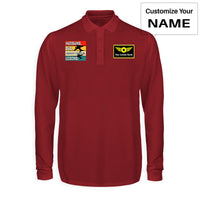 Thumbnail for Husband & Dad & Aircraft Mechanic & Legend Designed Long Sleeve Polo T-Shirts