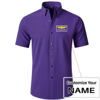 Thumbnail for Custom Name (Badge 1) Design Super Quality Short Sleeve Shirts