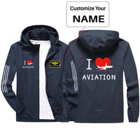Thumbnail for I Love Aviation Sport & Running Jackets